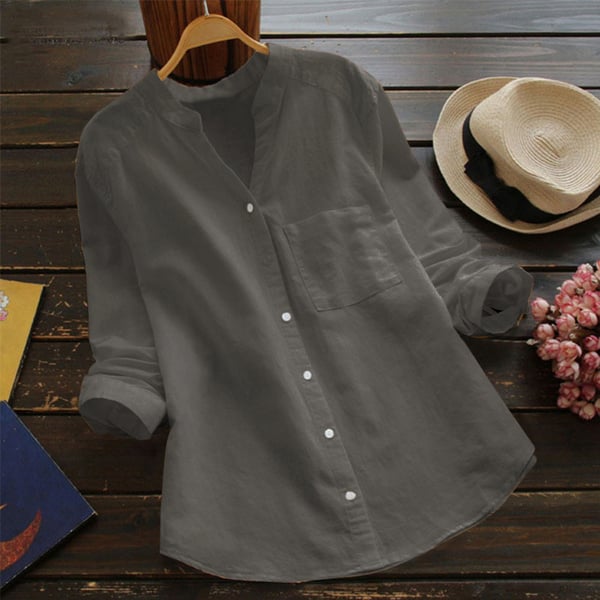Xeti | bluse aus leinen-baumwolle