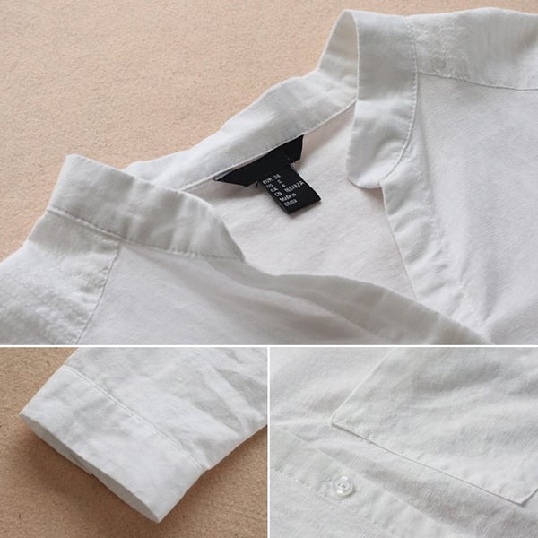 Xeti | bluse aus leinen-baumwolle