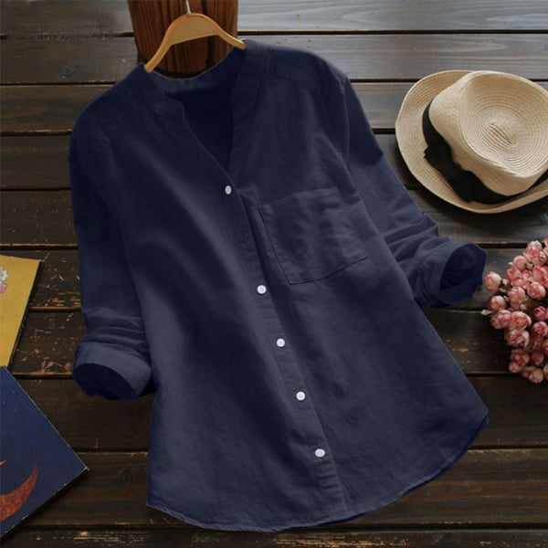 Xeti | bluse aus leinen-baumwolle