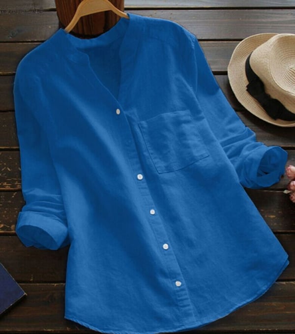 Xeti | bluse aus leinen-baumwolle