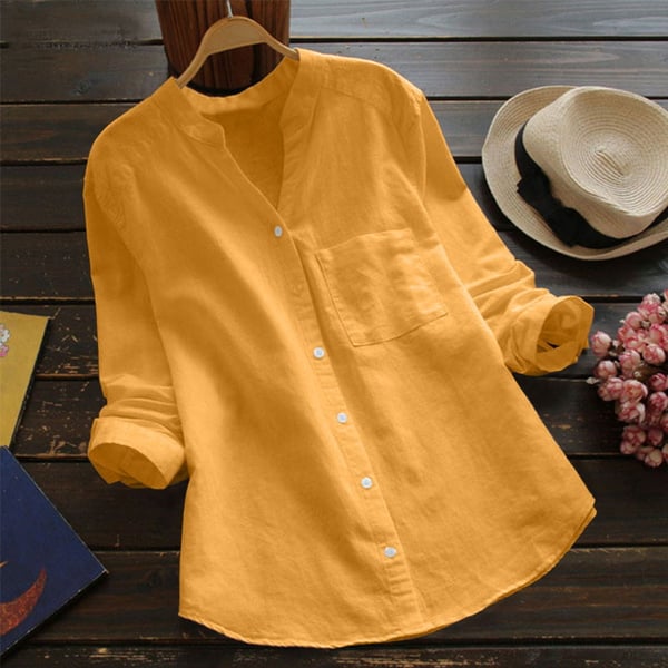 Xeti | bluse aus leinen-baumwolle